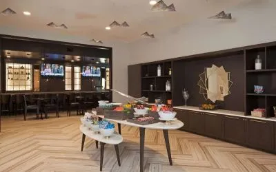 Dining room at Homewood Suites By Hilton Los Angeles International Airport.
