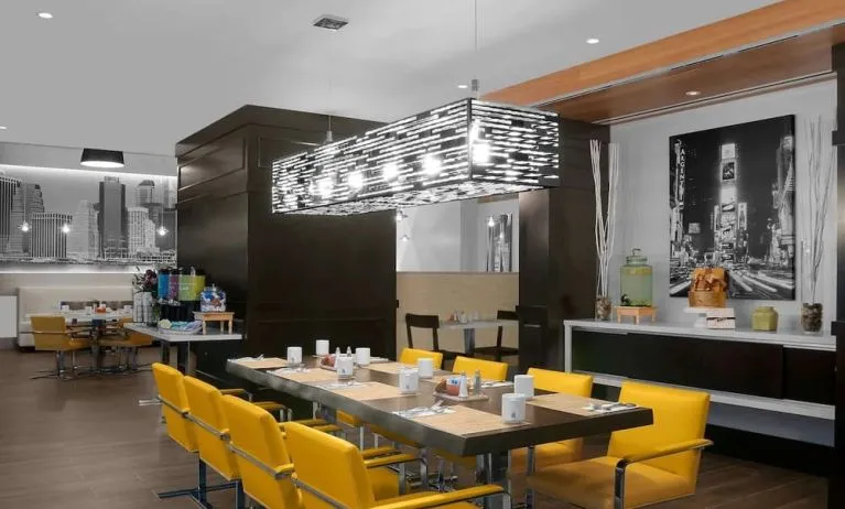 On-site restaurant at Hilton Garden Inn New York/Times Square Central.