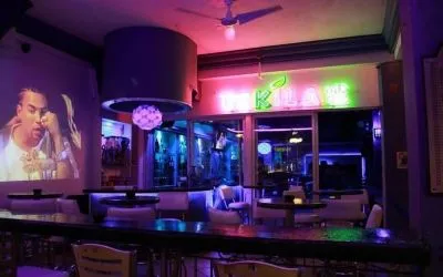 Hotel bar at The Harrison Hotel Downtown Hollywood.