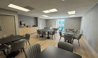 Meeting space at The Harrison Hotel Downtown Hollywood.