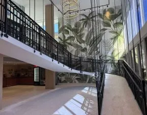 Stairway at The Harrison Hotel Downtown Hollywood.