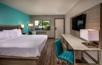 Day use room with work desk at Travelodge LAX By Wyndham.