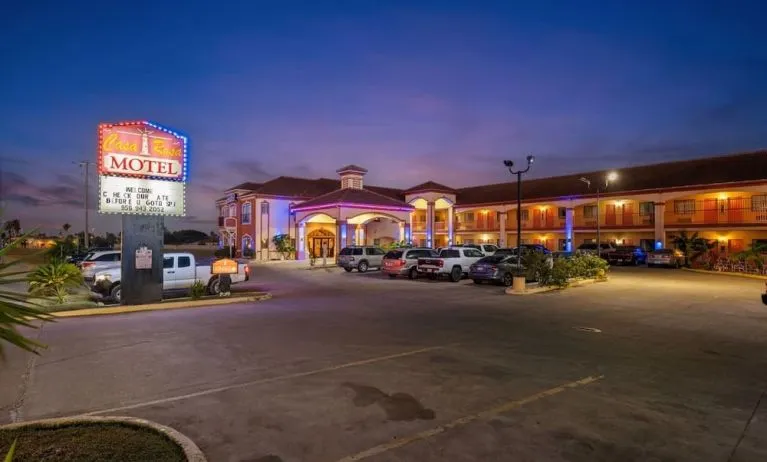 Parking area at Casa Rosa Inn.