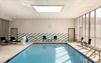 Indoor pool at DoubleTree By Hilton Fort Worth South.