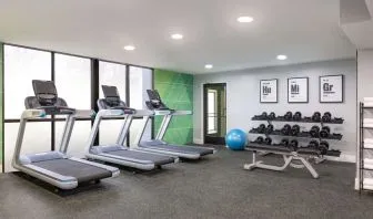 Fitness center at DoubleTree By Hilton Fort Worth South.