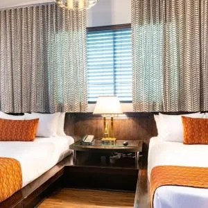 Day use twin room at Hotel Chelsea, A South Beach Group Hotel.