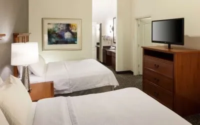 Day use twin room with private bathroom at Homewood Suites By Hilton Agoura Hills.