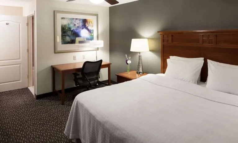 Day use room with work desk at Homewood Suites By Hilton Agoura Hills.