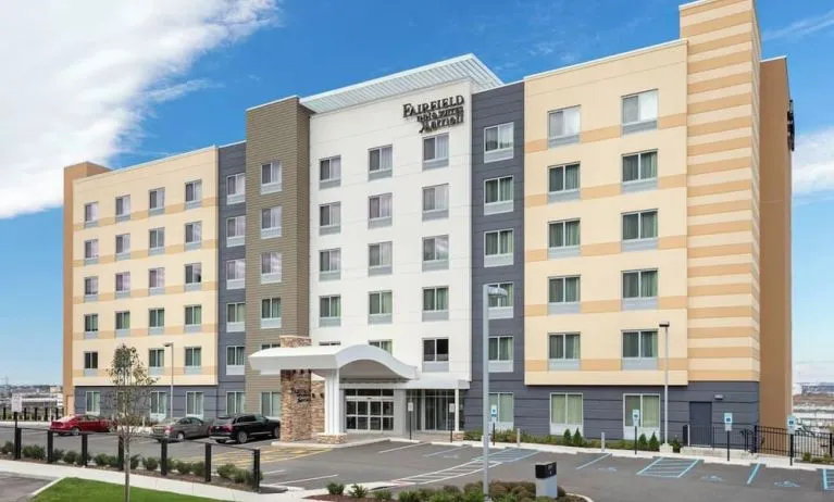 Parking available at Fairfield Inn & Suites By Marriott North Bergen.