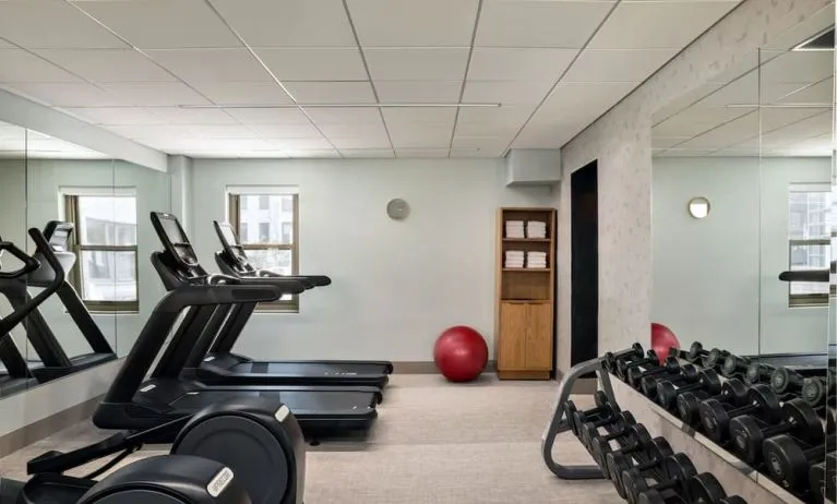 Well equipped fitness center at Kimpton Theta New York - Times Square.