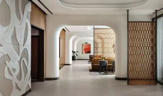 Louge area at Kimpton Theta New York - Times Square.