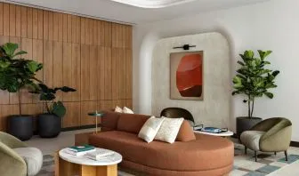 Lounge seating at Kimpton Theta New York - Times Square.