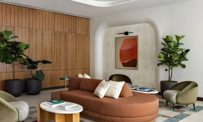 Lounge seating at Kimpton Theta New York - Times Square.