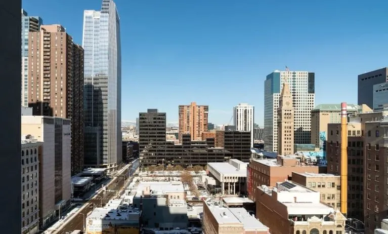 View from room at 	Home2 Suites By Hilton Denver Downtown Convention Center.
