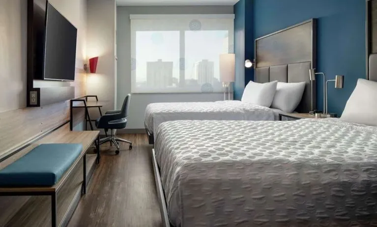 Day use twin room at Tru By Hilton Denver Downtown Convention Center.
