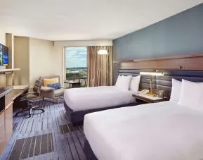 Day use twin room at Hilton Newark Airport. 