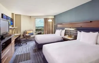 Day use twin room at Hilton Newark Airport.