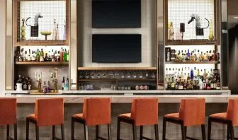 Hotel bar at Crowne Plaza Dallas Market Ctr - Love Field.