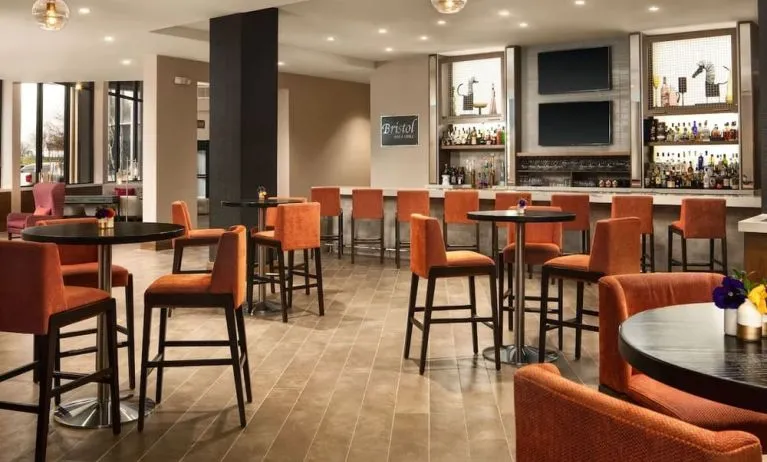 Bar area at Crowne Plaza Dallas Market Ctr - Love Field.