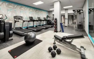 Fitness center at Crowne Plaza Dallas Market Ctr - Love Field.