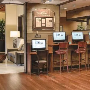 Business center at DoubleTree By Hilton Seattle Airport.