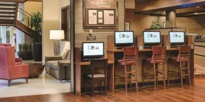 Business center at DoubleTree By Hilton Seattle Airport.