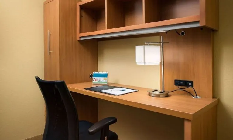 Day use room's workspace at Sonesta Simply Suites Phoenix Scottsdale.