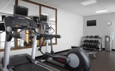 Fitness center available at TownePlace Suites Franklin Cool Springs.