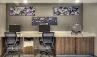 Business center with PC, internet, and printer at Sleep Inn Oakbrook Terrace.