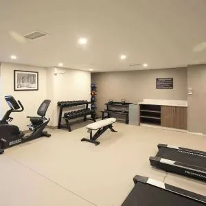 Well equipped fitness center at Sleep Inn Oakbrook Terrace.