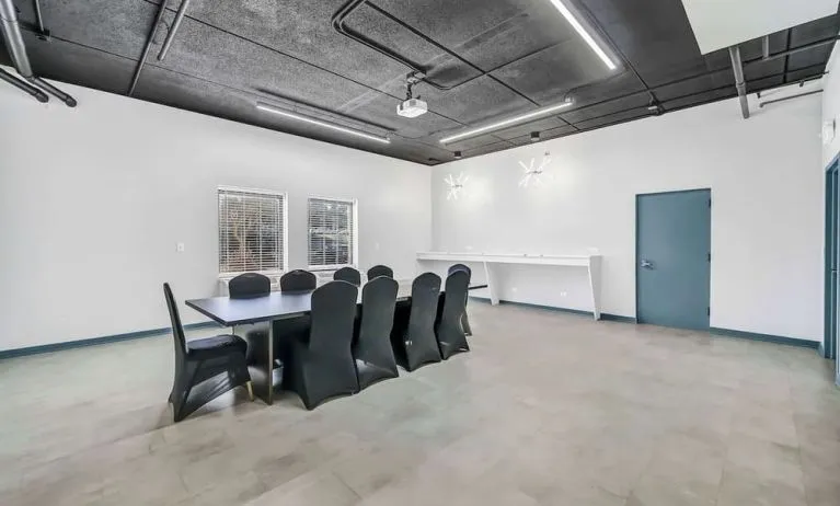 Professional meeting room at Radisson Hotel Schaumburg.