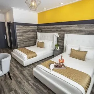 Day use twin room with workspace at Catalina Hotel & Beach Club.