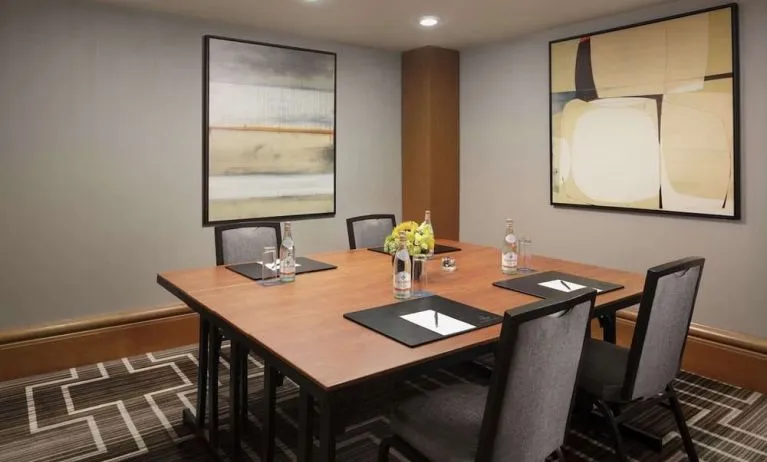 Professional meeting room at Hilton Short Hills.