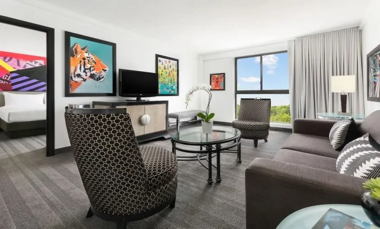 Day use room with living area at Hotel Studio Allston.