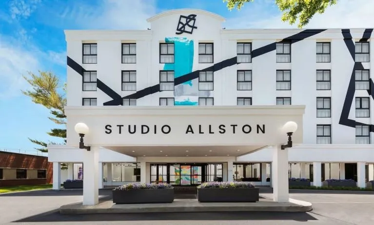 Hotel exterior at Hotel Studio Allston.