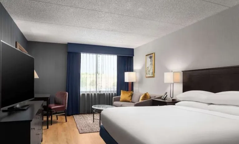 Day use room with work desk at DoubleTree By Hilton Hartford - Bradley Airport.