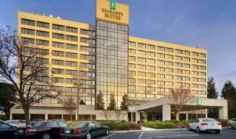Parking area at Embassy Suites By Hilton Santa Clara Silicon Valley.