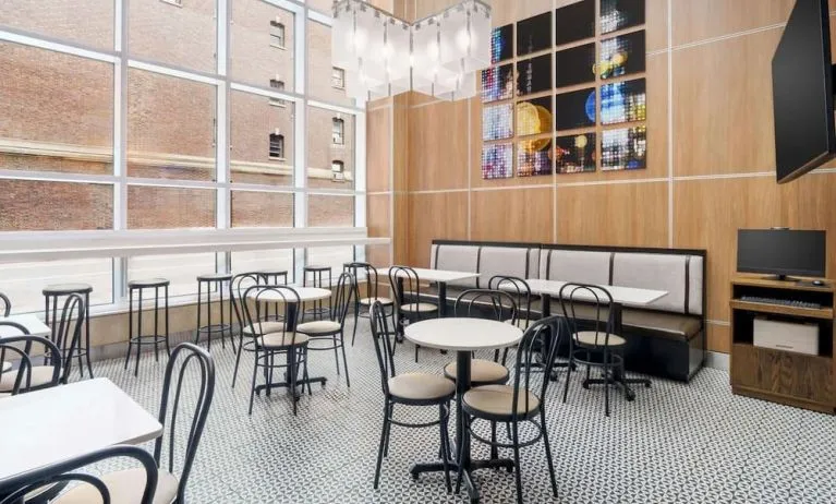 On-site restaurant at Hampton Inn Manhattan/Times Square Central.