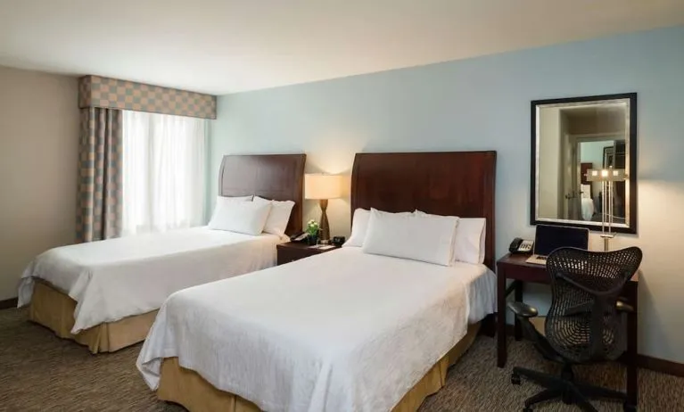 Standard day use twin room at Hilton Garden Inn New York/Tribeca.