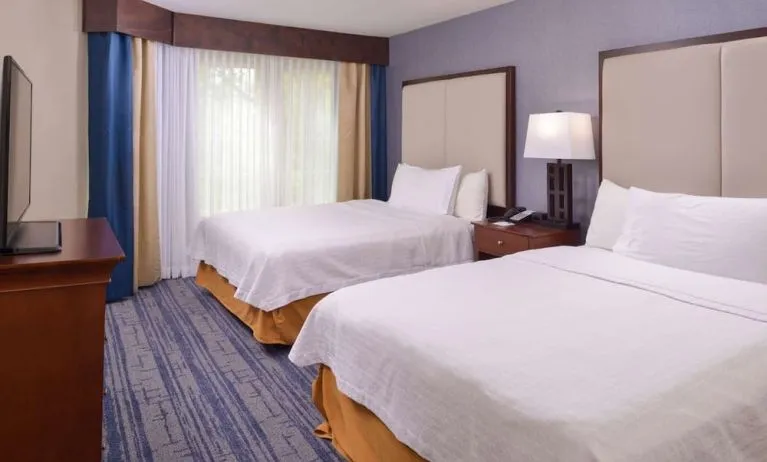 Day use twin room at Homewood Suites By Hilton Dallas-Lewisville.