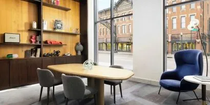 Lobby workspace at Le Méridien Columbus, The Joseph.