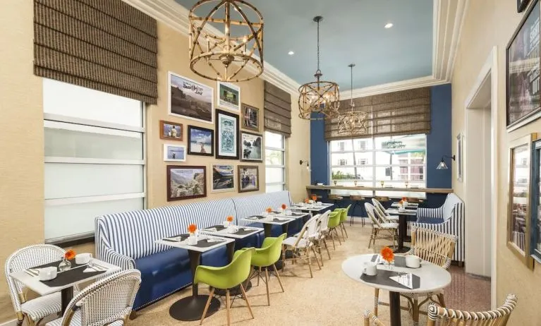 Dining area at Circa 39 Hotel.