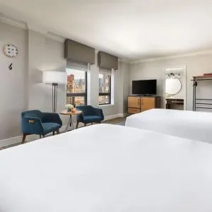 Day use twin room with private bathroom at Stanford Court San Francisco.