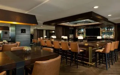 On-site bar and lounge area at Stanford Court San Francisco.