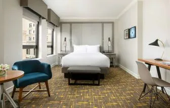 King bed at Stanford Court San Francisco.