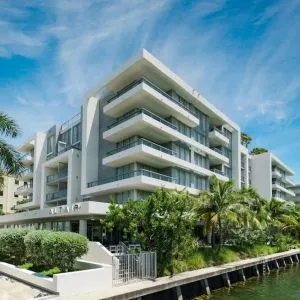 Exterior view of The Altair Hotel Bay Harbor.