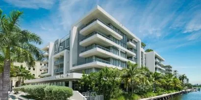 Exterior view of The Altair Hotel Bay Harbor.