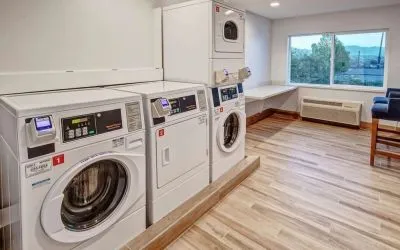 Laundry room available for guests at Hampton Inn Vallejo.