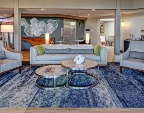 Hotel lobby at Hampton Inn Vallejo.