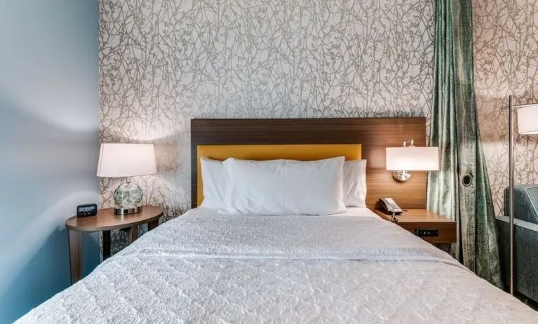 King bed at Home2 Suites By Hilton Dallas Medical District Lovefield.